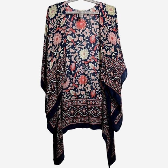 Free People Boho Floral Kimono – One Size - Picture 1 of 6